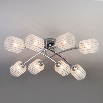 Потолочный светильник 8*E27 60Вт хром IP20 (30125/8 хром) Eurosvet