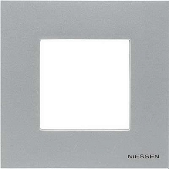 Zenit Рамка горизонт/вертик 1 пост.(2мод) . серебристый IP20 ABB