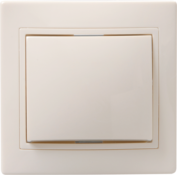 Выключатель 1-клавишный ВС10-1-0-Км 10А керамика КВАРТА кремовый IEK