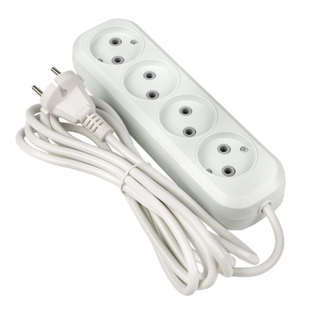 Удлинитель "Эксперт" 4 гнезда 2 метра 10А/2,2кВт без заземления ПВС 2х0,75 PROxima EKF