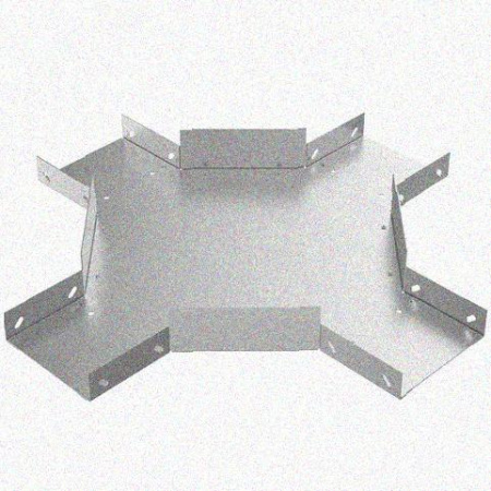 Лоток крестообразный замковый глухой КМЗГ 200х80 УТ1,5, горячее цинкование, S1,5