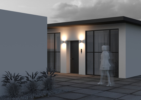 Настенный светильник (бра) 10Вт 3000К Белый IP65 Shim O303WL-L10W3K Outdoor Maytoni