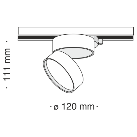 Светильник трековый 18Вт 3000K Белый IP20 ONDA TR007-1-18W3K-W Technical
