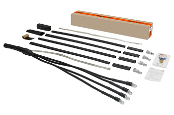 Муфта кабельная термоусаживаемая концевая, внутренней и наружной установки, 25-50 кв.мм, 1кВ, ПВХ/СП