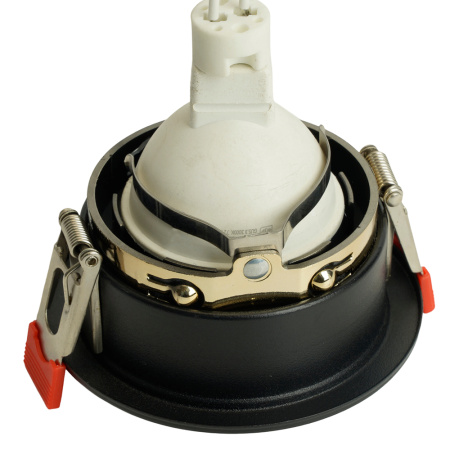 Светильник потолочный встраиваемый, MR16 G5.3, черный + золото DL3102