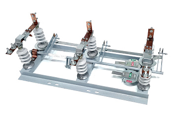 Разъед-ль трехполюсный РЛНД1-10/400 УХЛ1 с ПРНЗ-10 (гибк. связь,порошк окраска)в компл.КМЧ и тягами