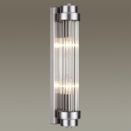 Настенный св-к E14 2*40W LORDI никель/прозрачный ODEON LIGHT