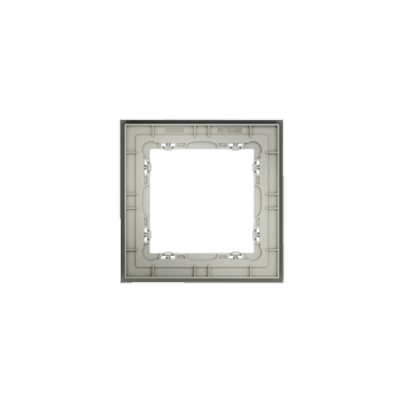 Рамка стеклянная Voltum S70 на 1 пост, (сталь, стекло)