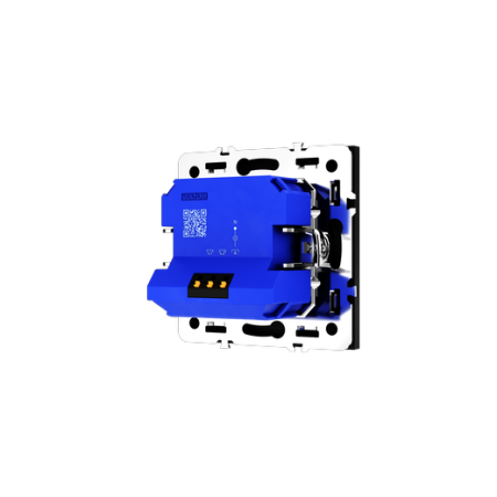 Светорегулятор встраиваемый Voltum S70 поворотно-нажимной 600 Вт, (черный матовый)