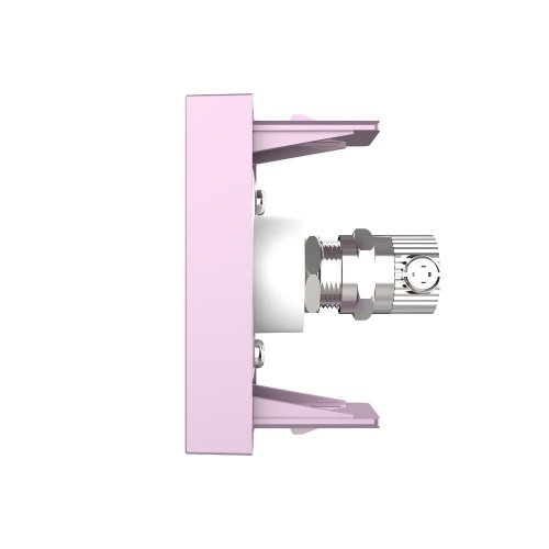 Розетка телевизионная, ТВ-розетка, цвет розовый (механизм) Livolo фото 3