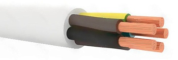 Провод ПВС 5х1,5 белый ПСК