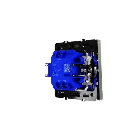 Проходной переключатель встраиваемый Voltum S70 одноклавишный 10А, (титан)