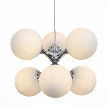 Люстра подвесная Хром/Белый E27 6*60Вт SL549.103.06 ST LUCE