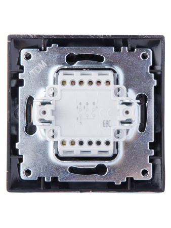 Выключатель 3-х кл. 10А старинное серебро "Лама" TDM