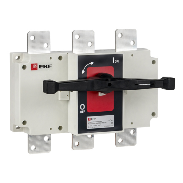 Рубильник-выключатель 1000A 3П c рукояткой управления для прямой установки PowerSwitch PROxima EKF