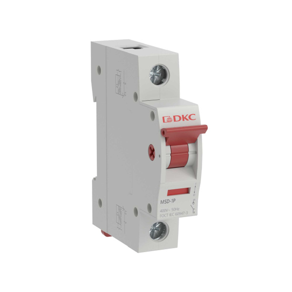 Выключатель нагрузки модульный YON max типа MSD 1П 63А DKC