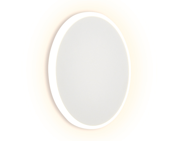 Настенный светодиодный светильник FW104 WH/S белый/песок LED 3000K 12W D180*40 Ambrella Light