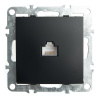 Розетка компьютерная 1-местная RJ-45 (механизм), STEKKER PST00-9107-03, серия Эрна, черный Розетка компьютерная 1-местная RJ-45 (механизм), STEKKER PST00-9107-03, серия Эрна, черный