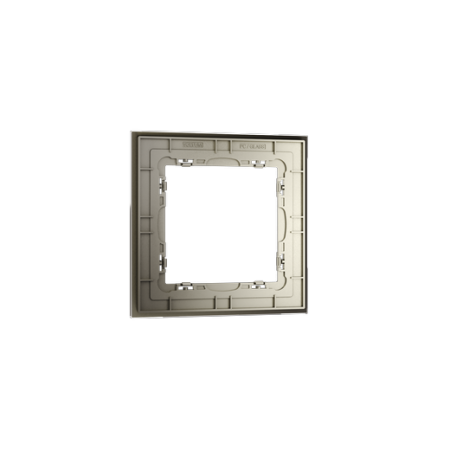 Рамка стеклянная Voltum S70 на 1 пост, (шелк, стекло)