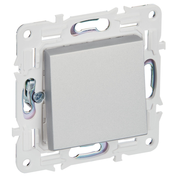 SKANDY Выключатель 1-клавишный перекрестный 10А SK-V03S серебряный IEK