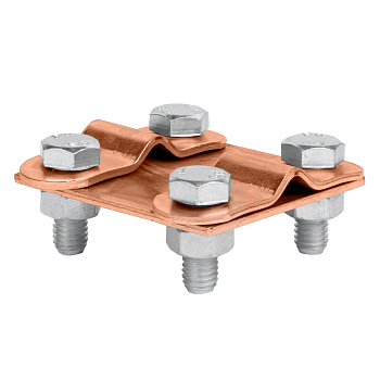Зажим контрольный прут-прут (пластина 57x57мм) Cu PROxima EKF
