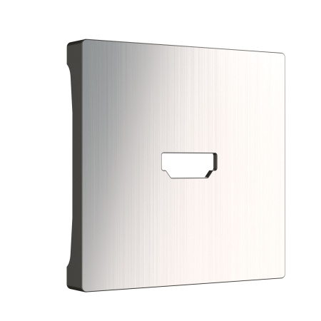 Накладка для розетки HDMI (глянцевый никель) СУ IP20 Werkel