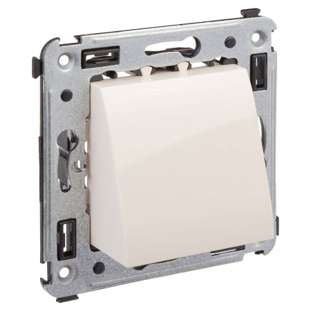 Вывод кабеля из стены "Avanti", "Ванильная дымка" DKC