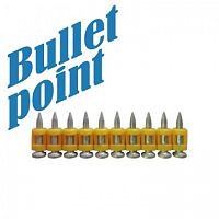 Гвозди по бетону MG bullet point 3,05x25 мм, 1000 шт. TOUA