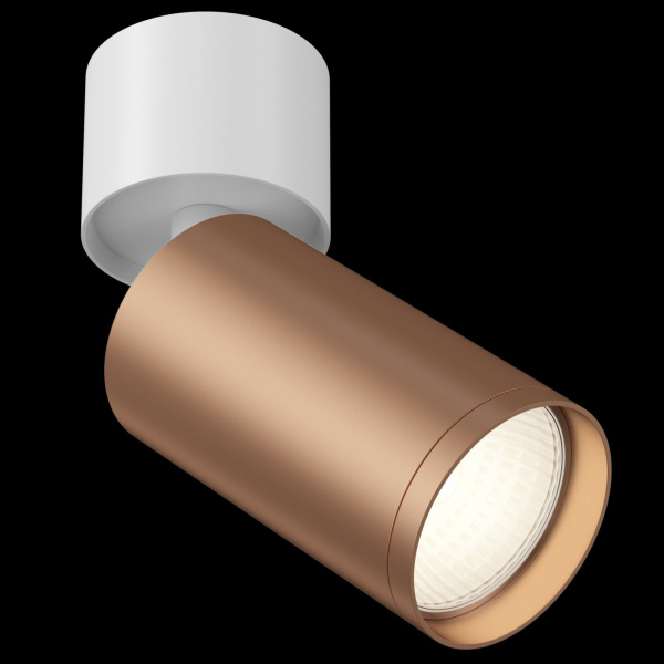 Потолочный светильник 1*GU10 10Вт Белый и Медь матовая IP20 FOCUS S C050CL-1WC Technical