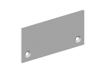 Donel Боковая глухая заглушка для профиля DN18513 Цвет:Анодированное серебро,Серия:DN8ALE