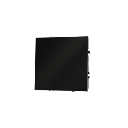 Выключатель с самовозвратом встраиваемый Voltum S70 одноклавишный 10А, (черный матовый)