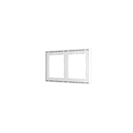 Рамка пластиковая Voltum S70 на 2 поста, (белый глянцевый)