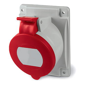 Розетка панельная с наклоном IP44 32А 3P+E+N 400В DKC