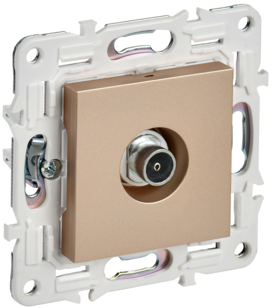 SKANDY Розетка TV оконечная SK-A12Sa песочный IEK