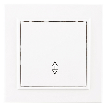 Минск Выключатель 1-клавишный СП проходной, 10А, белый EKF