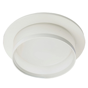 Светильник потолочный встраиваемый, 15W 230V GX53, белый, круг, без лампы, DL500 Feron