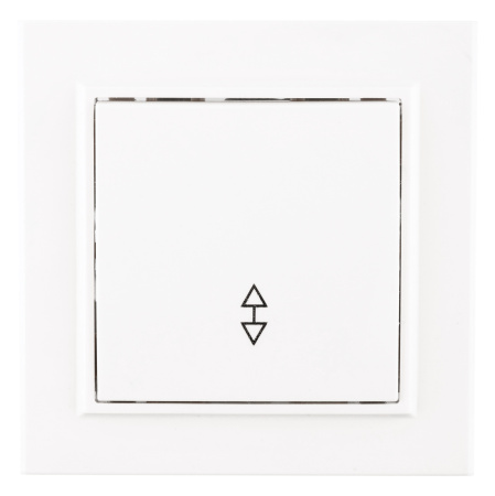 Минск Выключатель 1-клавишный СП проходной, 10А, белый EKF