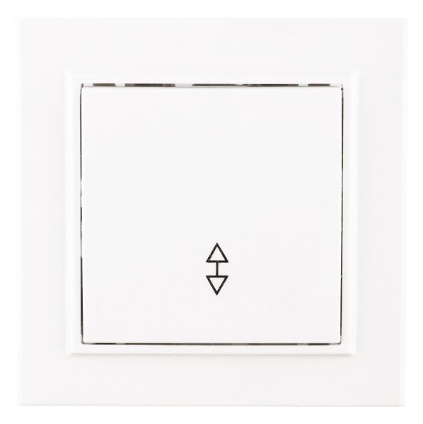 Минск Выключатель 1-клавишный СП проходной, 10А, белый EKF