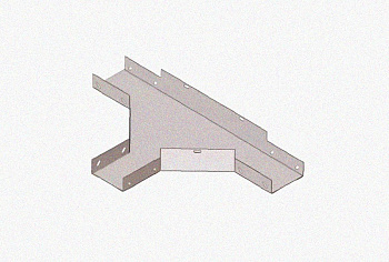 Лоток тройниковый замковый глухой ОТЗГ 400х150 УХЛ1, горячее цинкование, S1,5