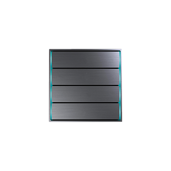 Donel Сенсорный кнопочный модуль KNX, 4 группы, космический серый. Серия устройств: DKNX