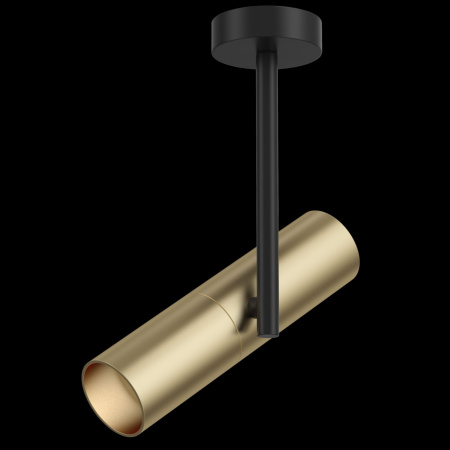 Потолочный светильник 1*GU10 50Вт Черный с Золотом IP20 Elti C020CL-01GB Technical