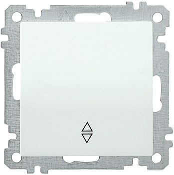 Выключатель 1-клавишный проходной ВС10-1-2-Б 10А BOLERO белый IEK