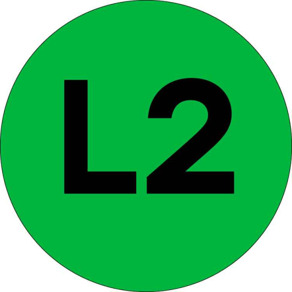 Наклейка "L2" d=20мм PROxima EKF