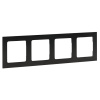 Стокгольм Рамка 4-местная металлическая черная EKF