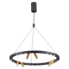 Подвесной св-к LED 63W 4000K BEVEREN черный/золотистый/металл ODEON LIGHT