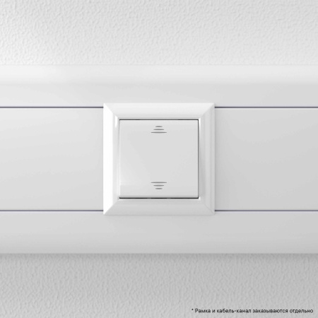 Переключатель одноклавишный модульный, "Avanti", "Белое облако", 2модуля DKC