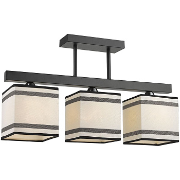 Люстра потолочная Черный, Хром/Белый, Черный E27 3*60Вт 283-027-03 VELANTE