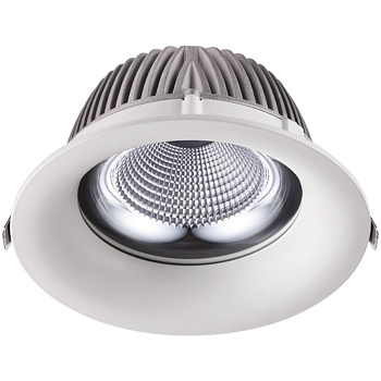 Встр.св-к IP20 LED 50W 4100К 220V GLOK белый NOVOTECH
