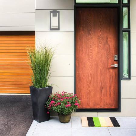 Уличный настенный светодиодный светильник 12Вт 4000К серый IP54 Frame (a051856) Elektrostandard