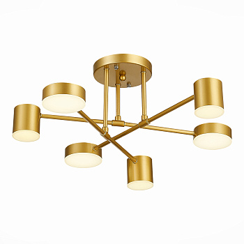 Светильник потолочный Золотистый/Золотистый LED 6*7Вт 4000К SLE201022-06 EVOLUCE
